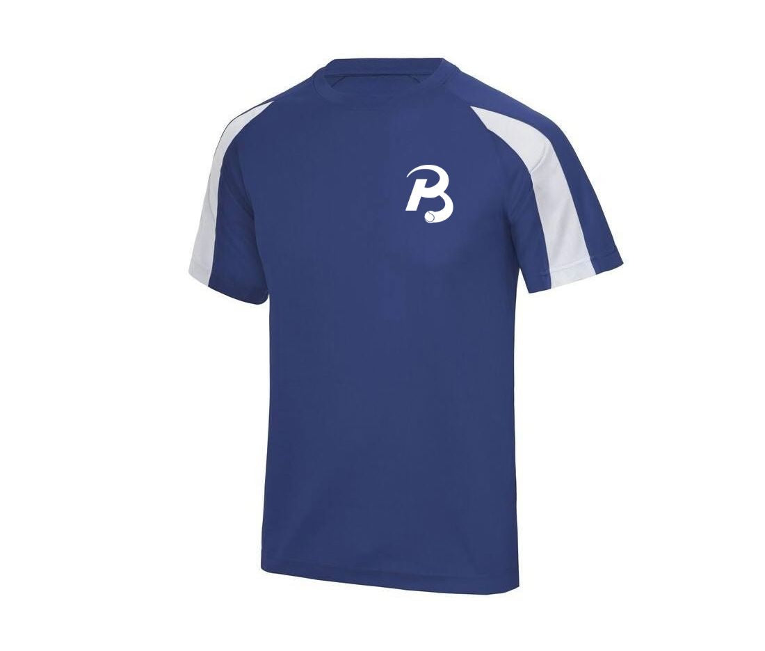 Retro shirt Voorkant Blauw