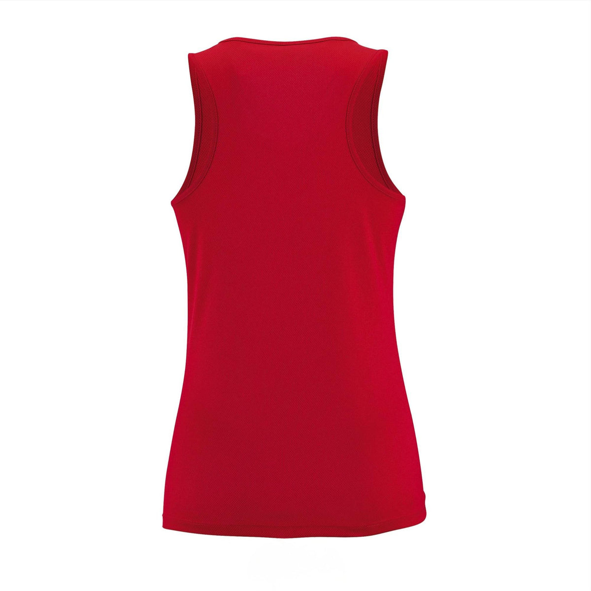 Tanktop dames achterkant Rood