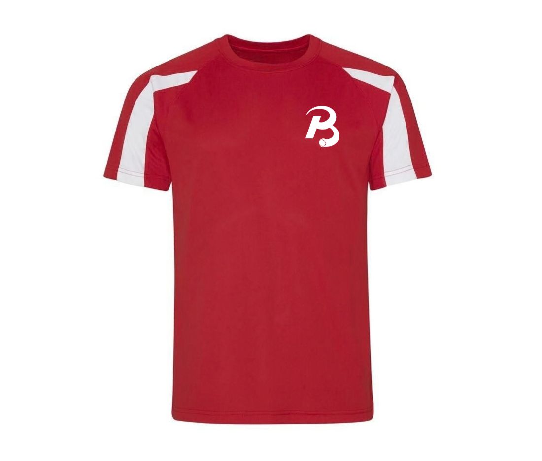 Retro shirt Voorkant Rood