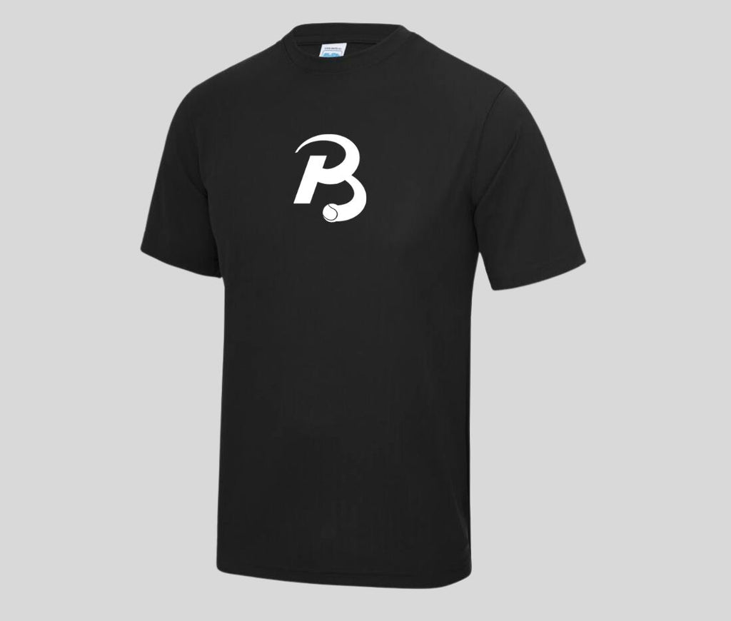 Performance shirt voorkant zwart