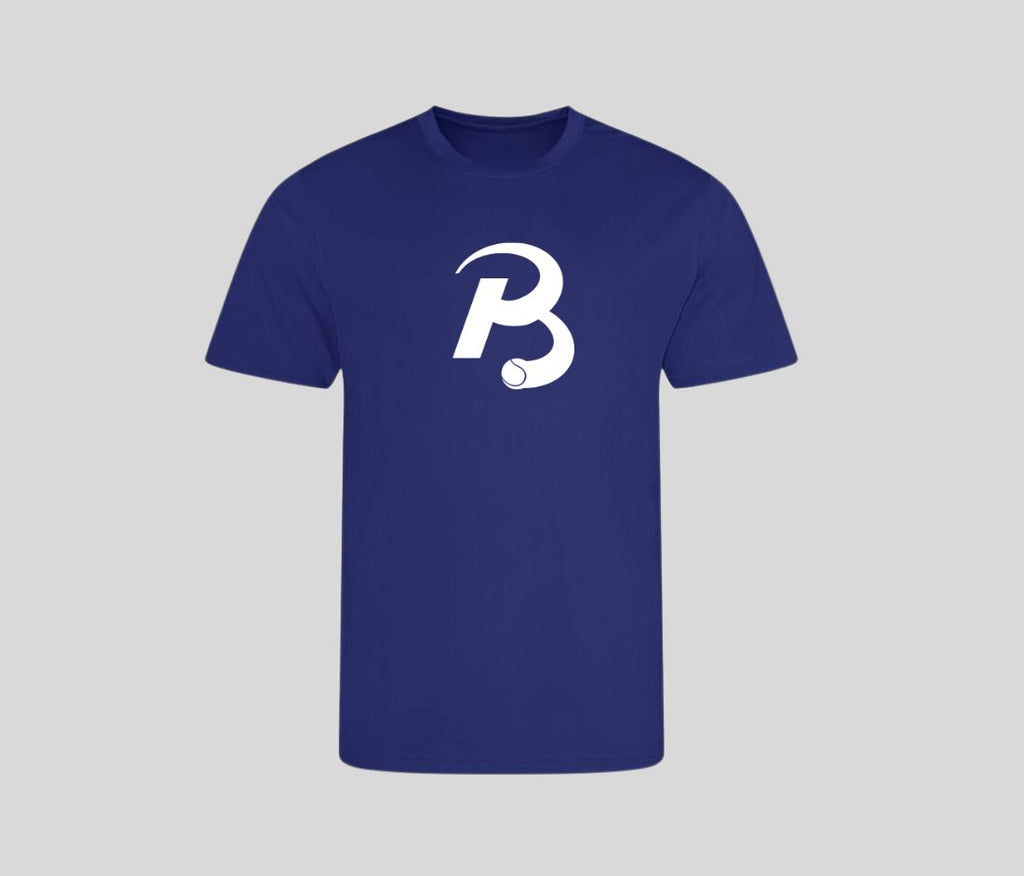 Performance shirt voorkant blauw