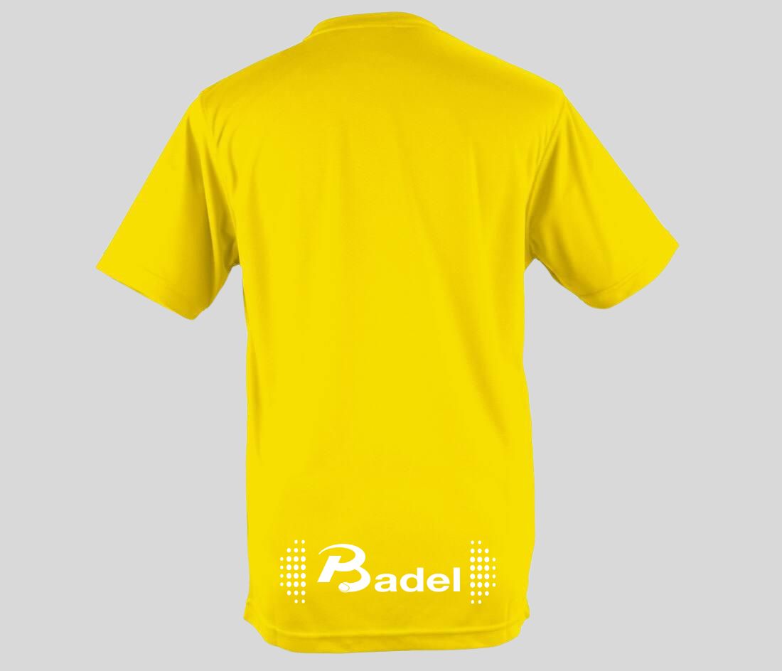 Performance shirt achterkant geel