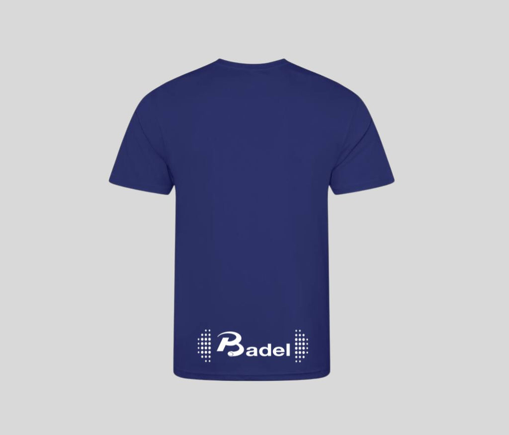 Performance shirt achterkant blauw