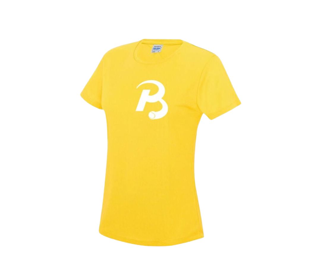 shirt dame geel voorkant