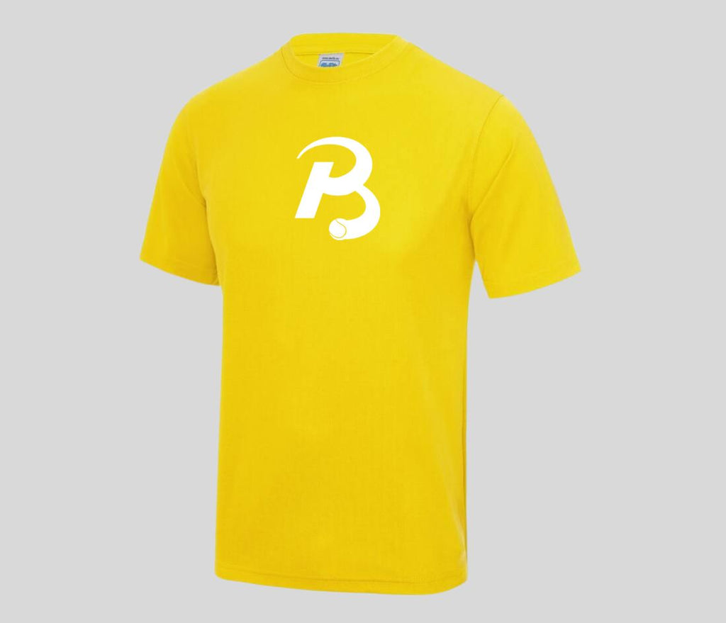 Performance shirt voorkant geel