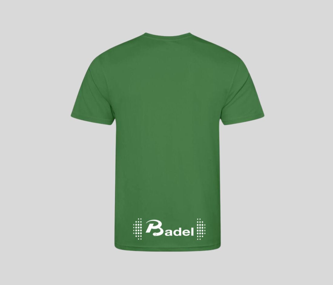 Performance shirt achterkant groen