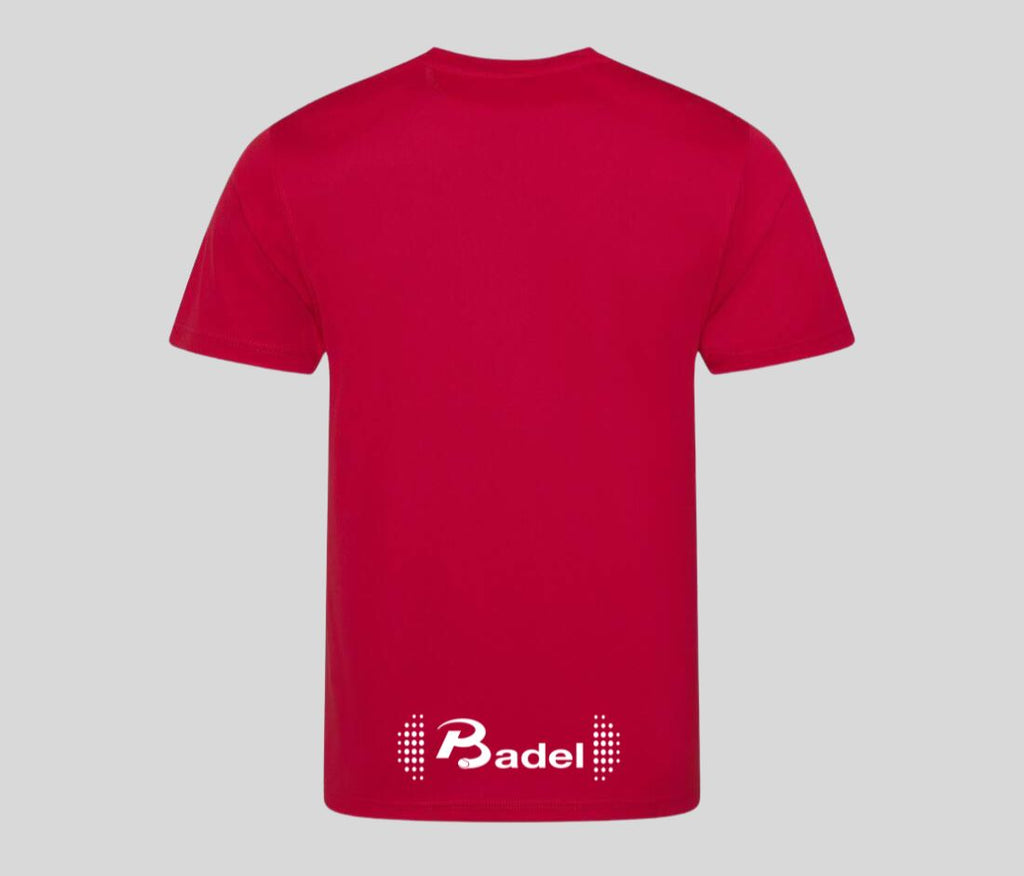 Performance shirt achterkant rood