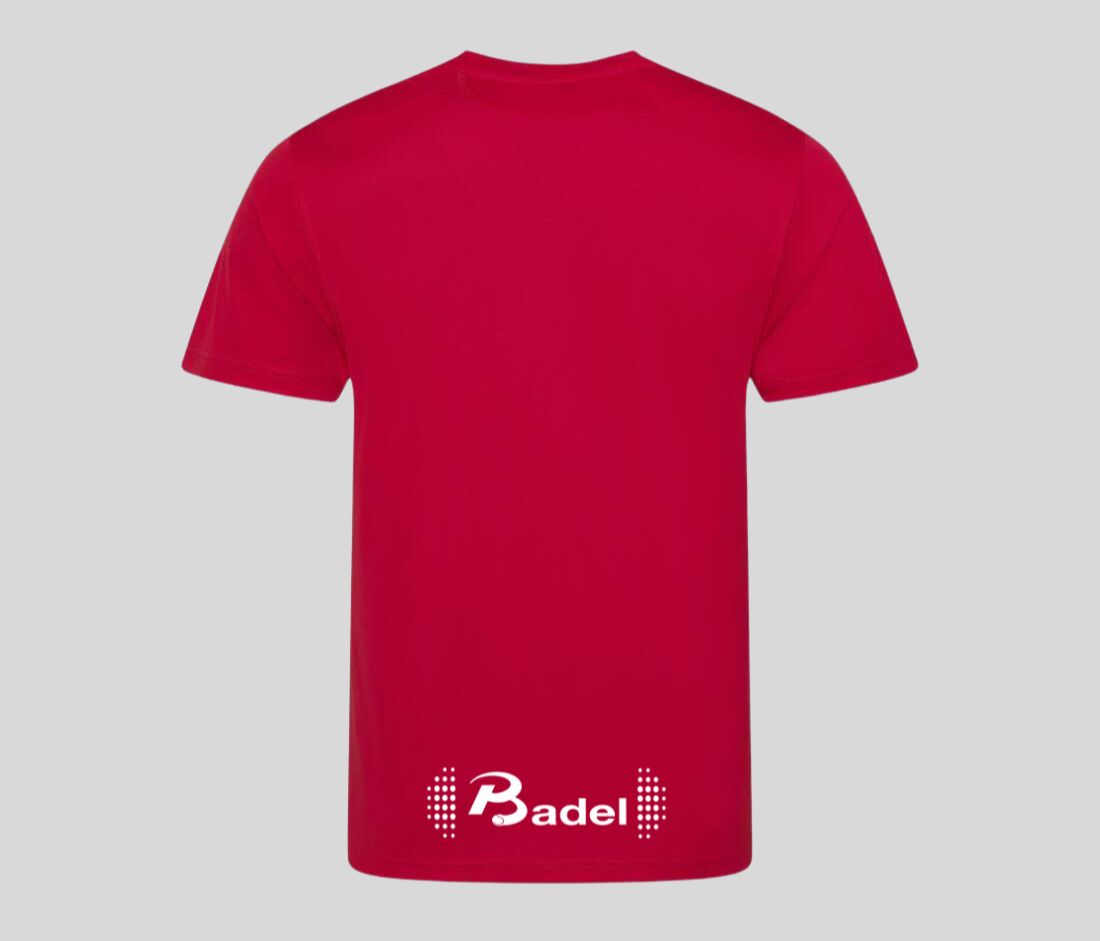 Performance shirt achterkant rood