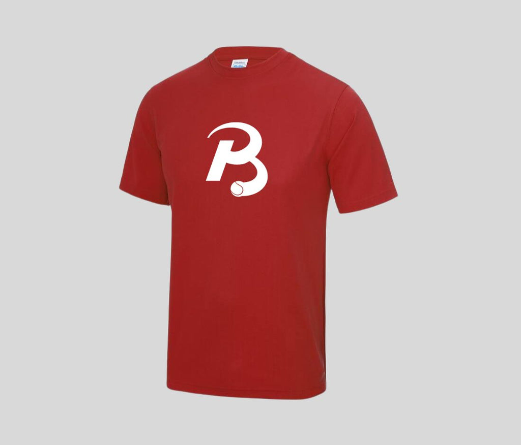 Performance shirt voorkant rood