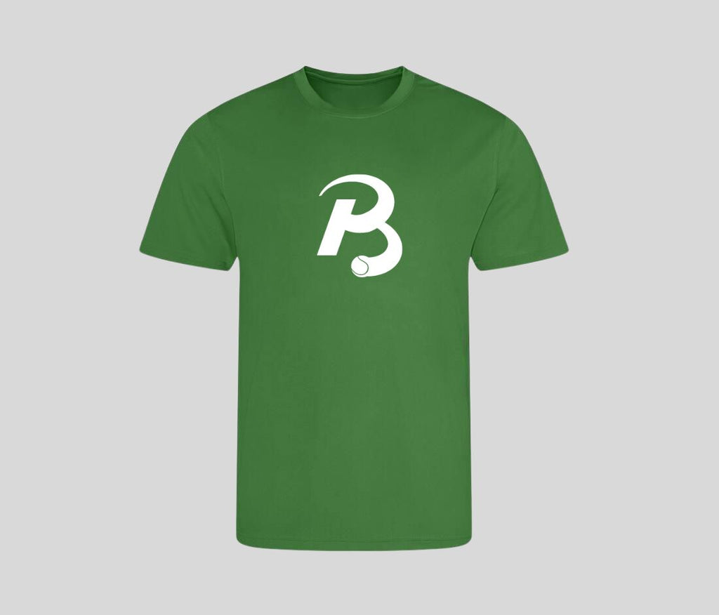 Performance shirt voorkant groen
