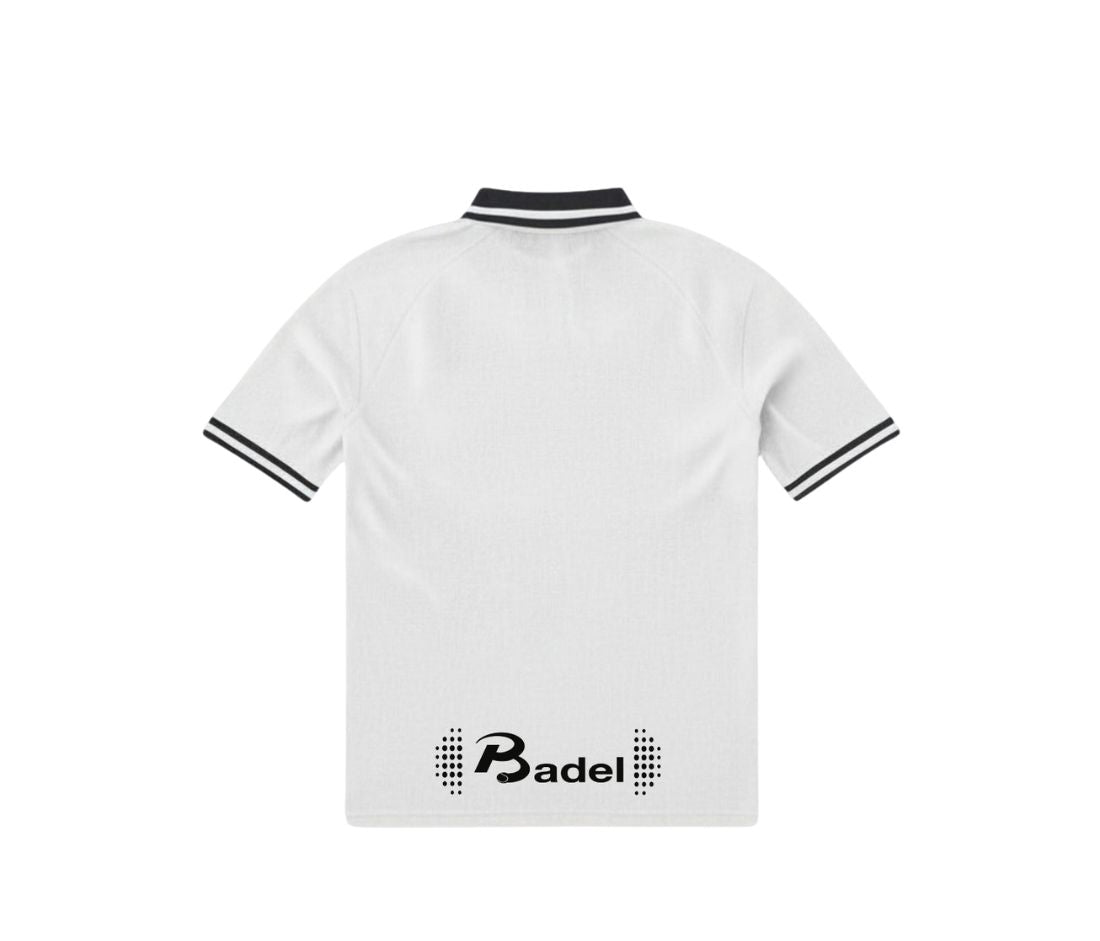 Witte polo achterkant