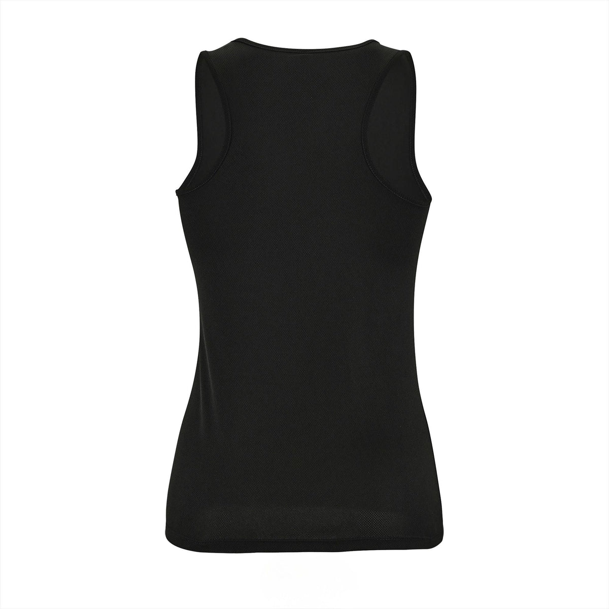Tanktop dames achterkant Zwart