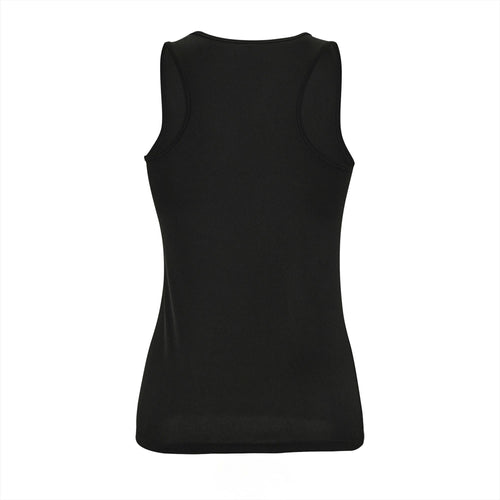 Tanktop dames achterkant Zwart
