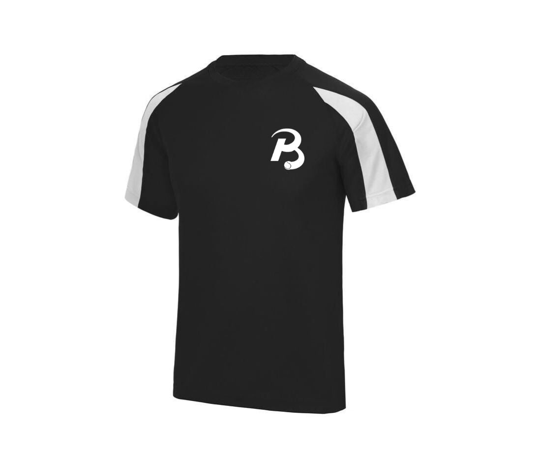 Retro shirt Voorkant Zwart